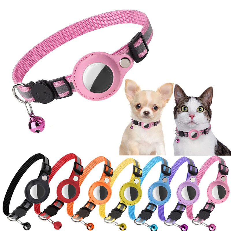 Airtagペット用首輪反射防止ベル付き首輪猫用首輪Findmy専用ロケータ|undefined