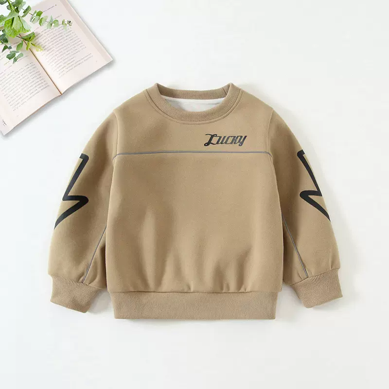 男童卫衣春秋2025新款儿童洋气中大童男宝宝宽松上衣酷帅男孩长袖