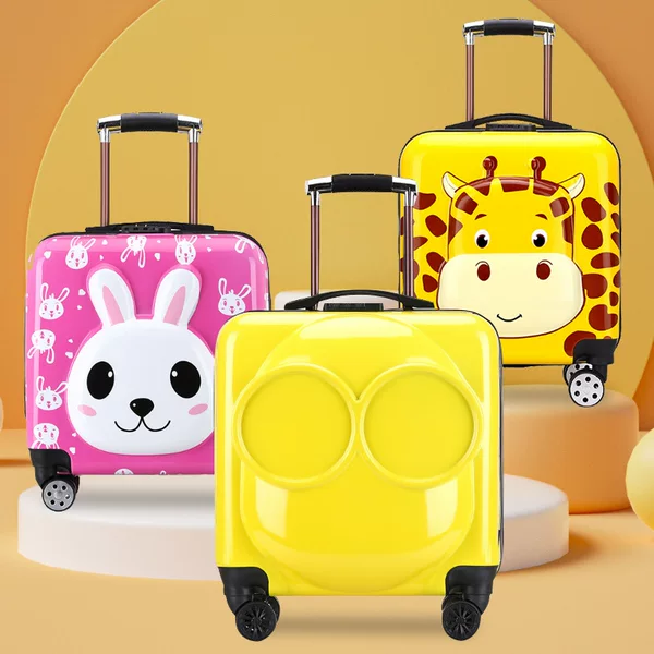 New children's luggage case luggage 18 inch boarding box cartoon suitcase luggage case gift box printed logo
