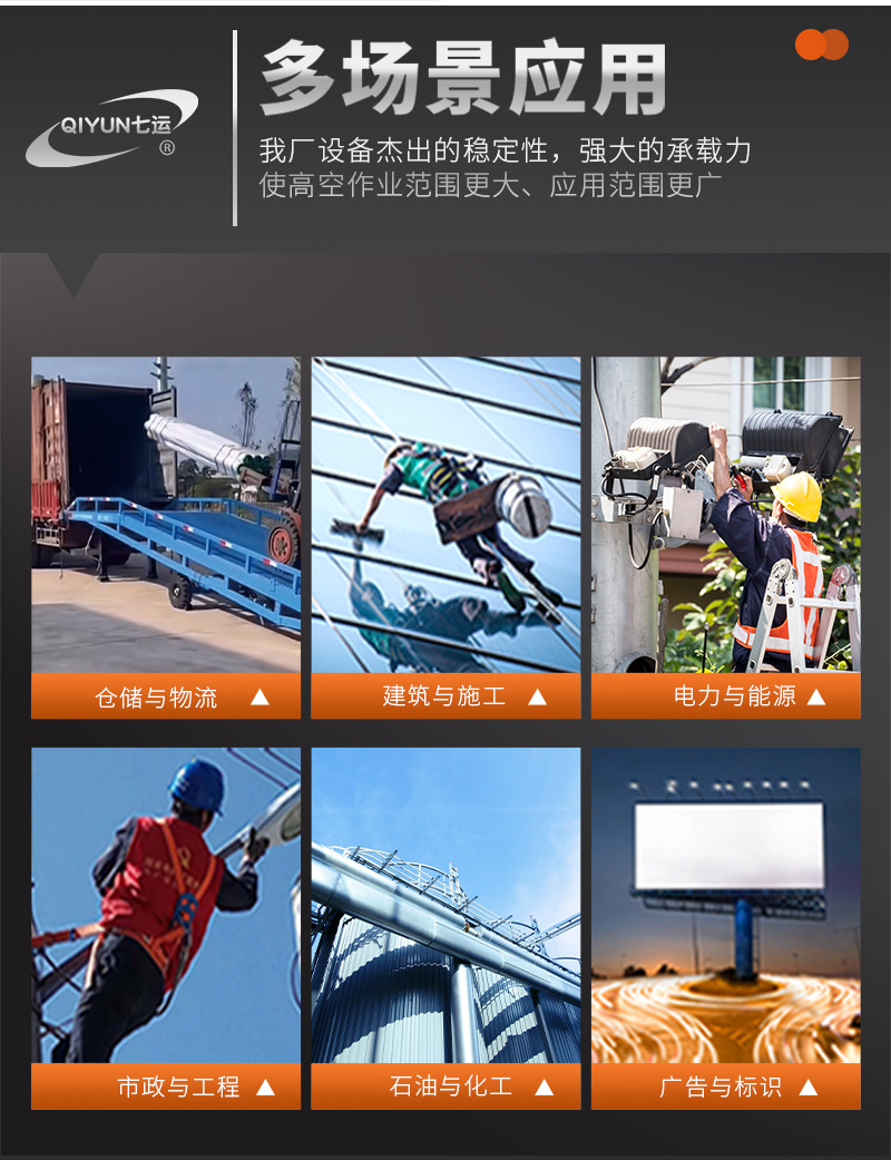 Electric full self-propelled lift Hydraulic mobile lifting platform Aerial work vehicle Self-propelled scissor lifting platform