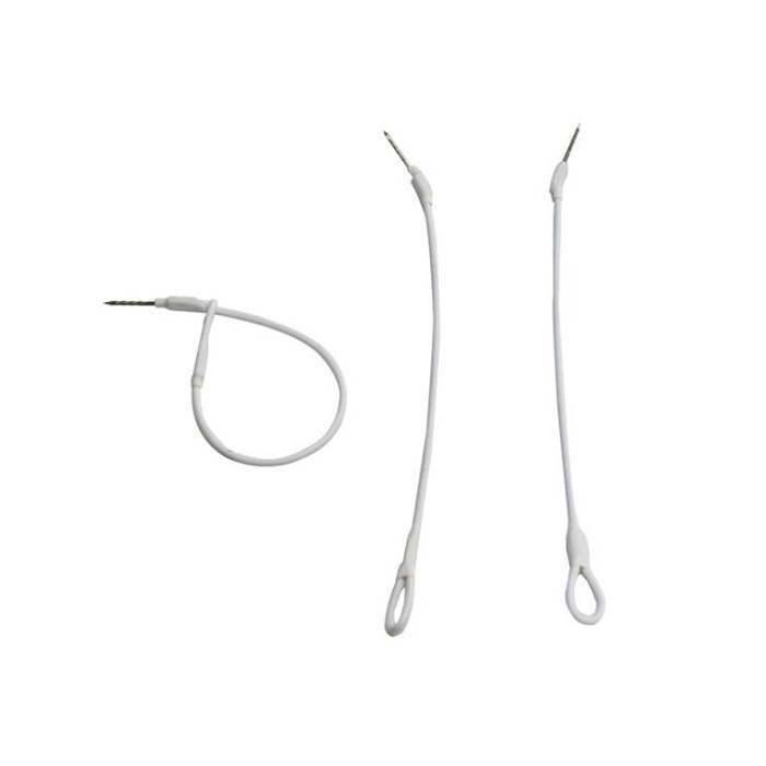 批发双环防盗绳 服装防盗绳 防盗扣配套绳子 17CM钢丝绳