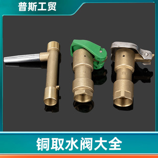 Quick water intake valve insert rod green water pipe lawn garden all copper water intake ground joint sprinkler dn20/25