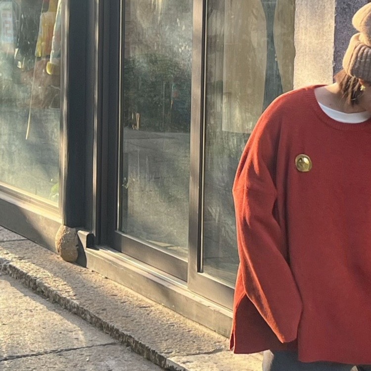 Winter knitted sweater