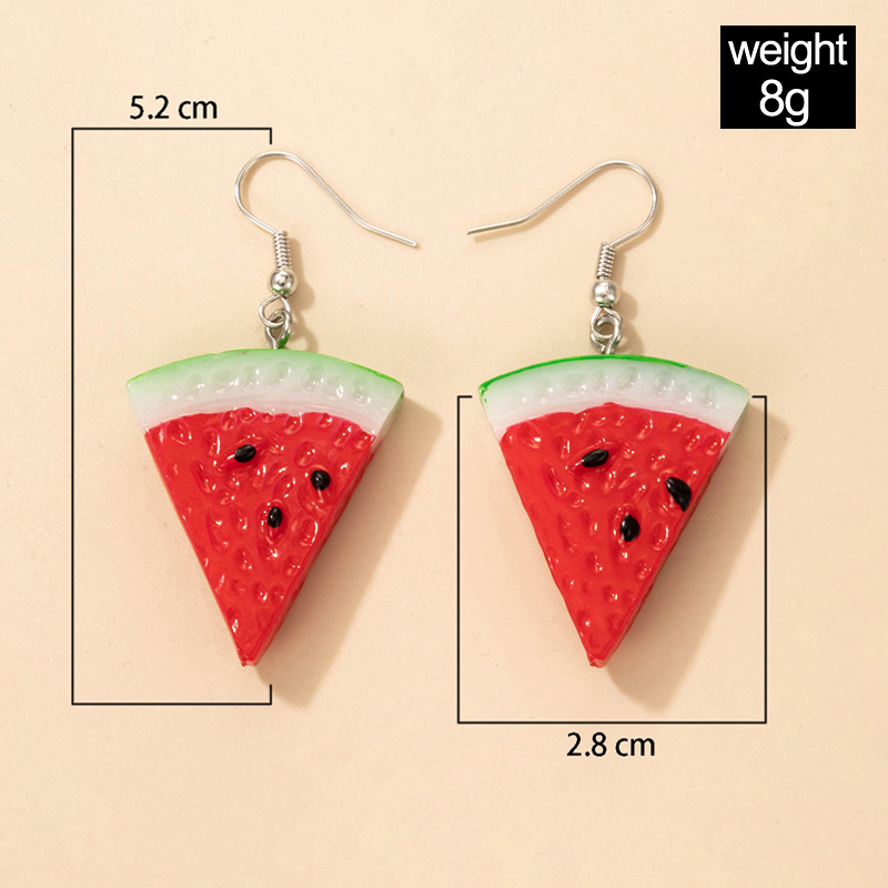 European And American Cute Fruit Strawberry Vegetable Carrot Earrings display picture 6