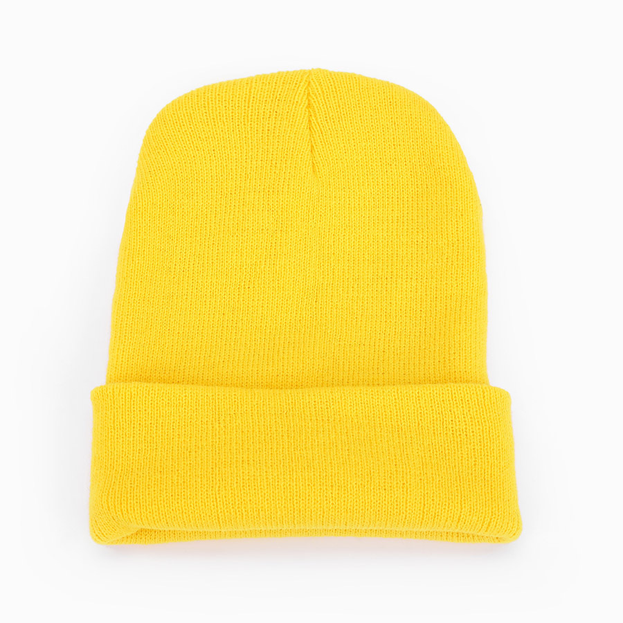 Unisex Fashion soft beanie ski hat candy color light plate thick melon skin hat double knit hat_voghion.com