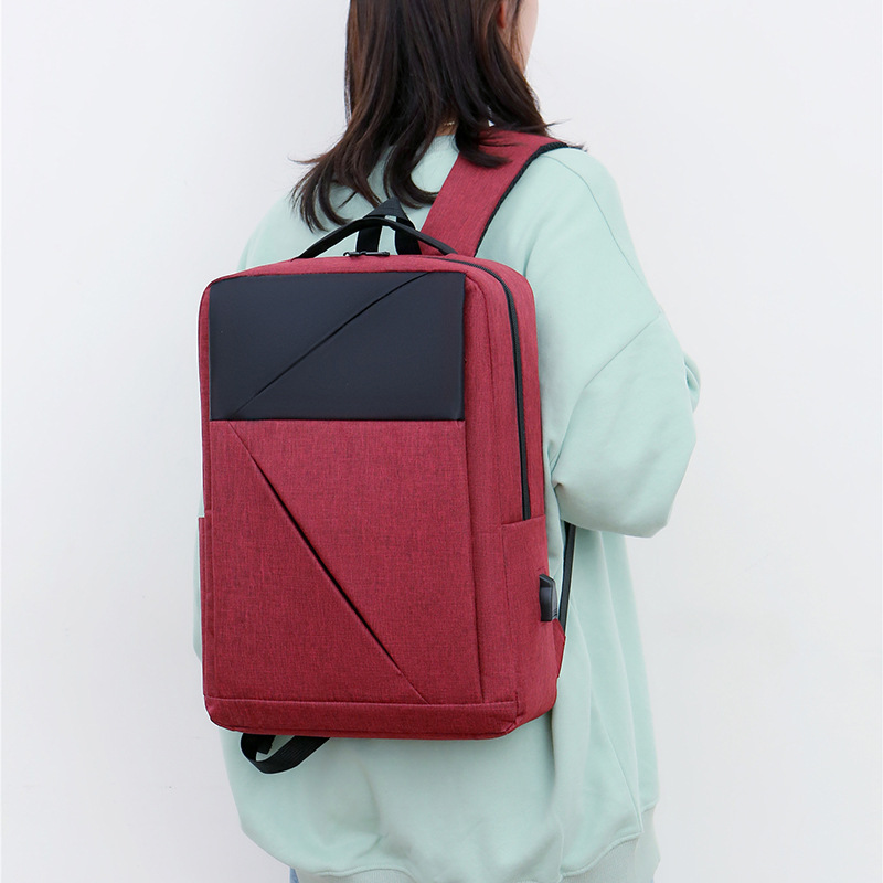 新款大容量商务双肩背包男 usb充电背包15.6寸笔记本电脑双肩包女