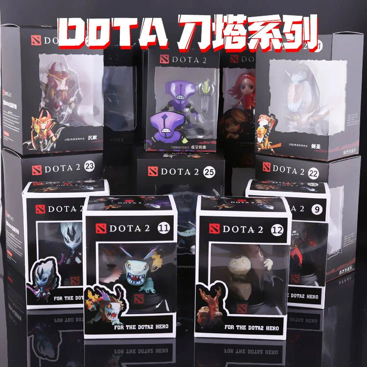 Фигура (DOTA2) — Рошан и герои, коробочная коллекционная кукла, миниатюрный сувенир, 0.2 кг