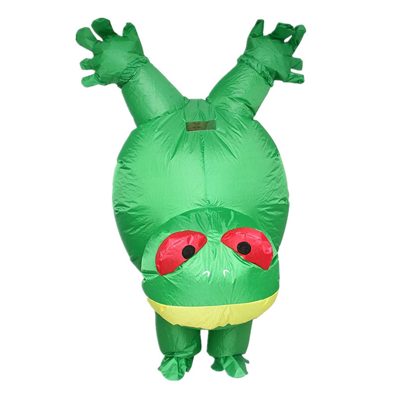Venta caliente Traje inflable transfronterizo Dinosaurio de Halloween Alien Tyrannosaurus Rex Dress Up Ropa de actuación divertida Decoración de fiesta
