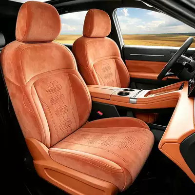 26-year-old special seat covers for the Jetour X70L, full-coverage, all-season, Rams car seat cushions, available for five- and seven-seater models (Modelə uyğun (Original) oturacaq örtükləri) - vibrant-orange-standard-edition-five-seats