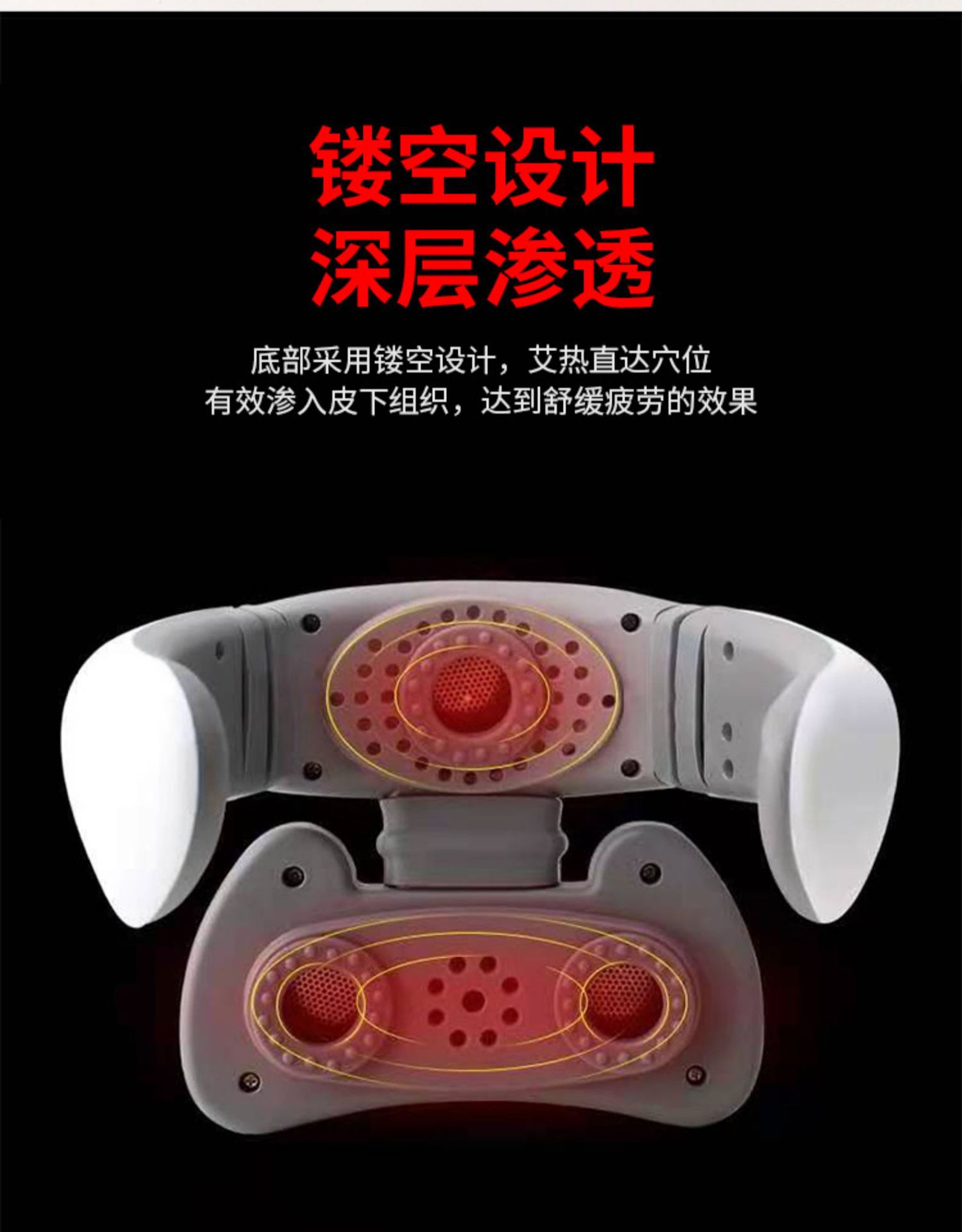 Neck Moxibustion Device Portable Stainless Steel Cervical Warming Box for Home Shoulder and Neck Heat Therapy specifications