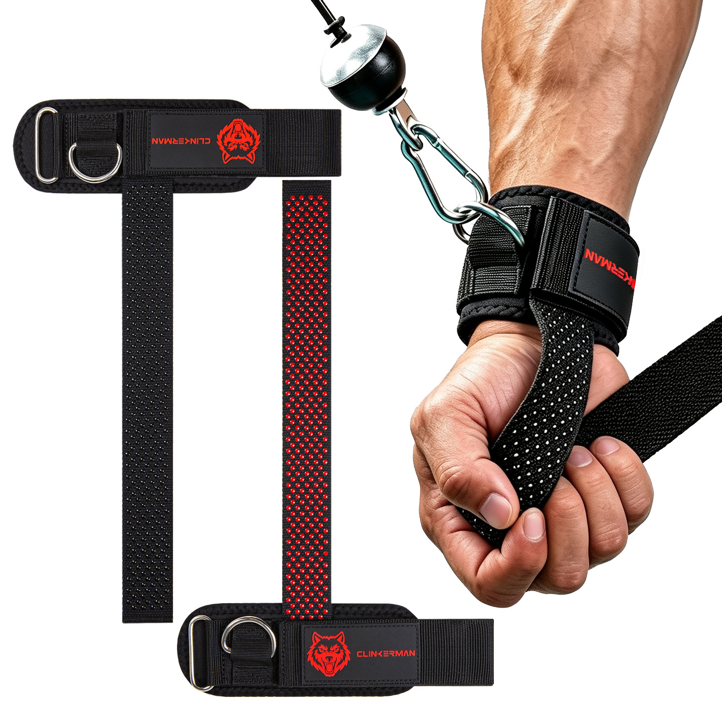 2-in-1 Power Rack Fitness Deadlift Assist Band, Arm Strength Training Resistance Band, Non-Slip Strength Training Wrist Strap Manufacturer