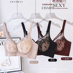 6550聚拢款内衣无钢圈显大厚B杯小胸逆袭漫画胸调整型收副乳文胸