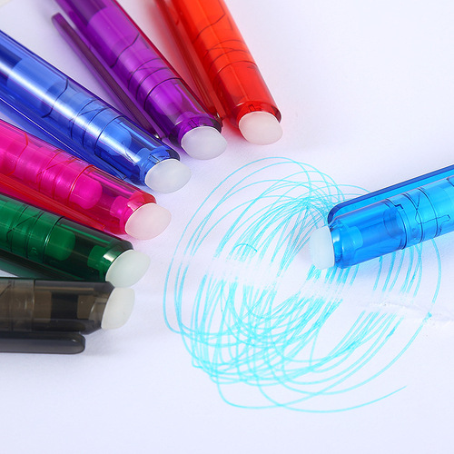 Manufacturer twist erasable gel pen red blue black color erasable pen printing LOGO erasable pen stationery supplies wholesale