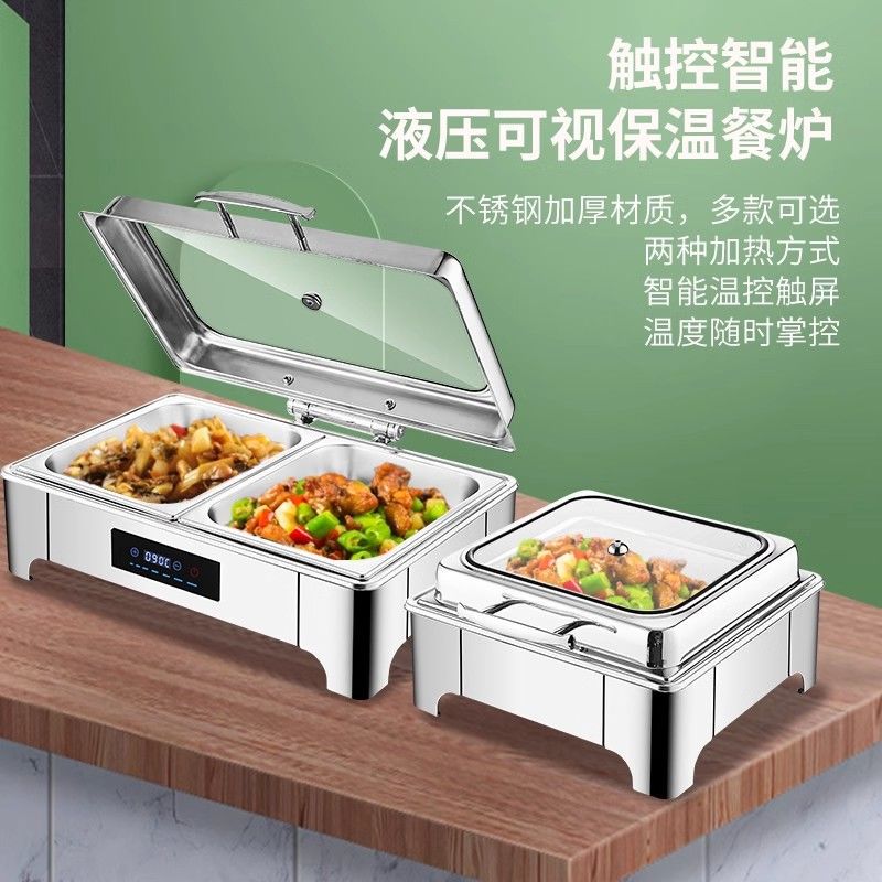 horno hidráulico de acero inoxidable estufa de buffet estufa de aislamiento térmico visible estufa de buffet estufa de desayuno de calefacción eléctrica estufa de aislamiento térmico