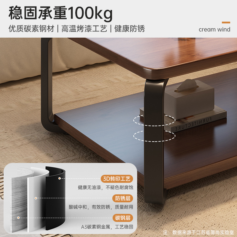复古茶几客厅家用小户型茶桌简易出租房用简约办公室新款茶几桌子|undefined