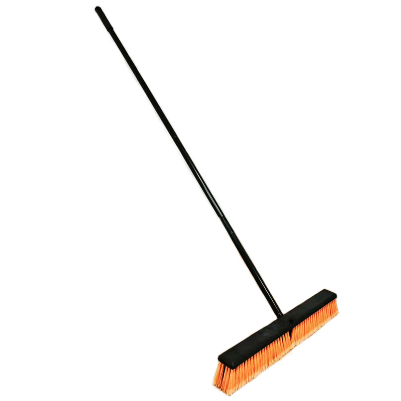 세 가지 색상 사용 가능  24inch 주황색 검정색 바닥 브러시 헤드 + 검정색 4단 막대, PP
