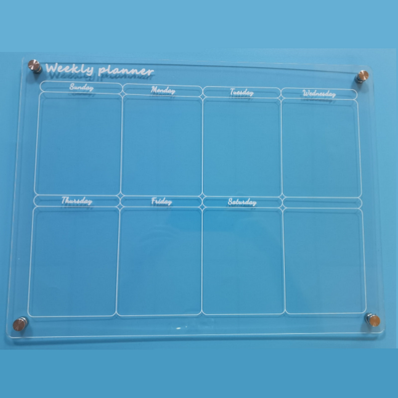 Tablero acrílico tridimensional, tablero de notas, tablero de escritura magnético para refrigerador, tablero de registro de horarios semanal y mensual, imán magnético para refrigerador