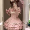 Розовый (op, заколка, с рукавами)