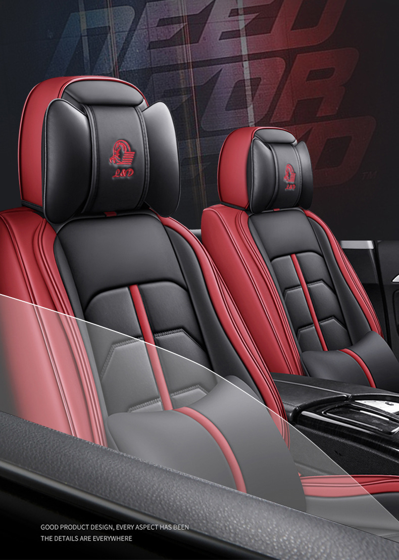 New All-Season Universal Full Leather 3D Fully Enclosed Breathable and Wear-Resistant Universal Five-Seater Car Interior Seat Cushion and Seat Cover