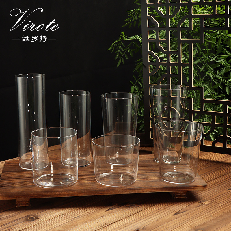 Taza de whisky de cristal japonesa, taza de cóctel, taza de hipo, taza de bebida fría de jugo ultra delgada larga