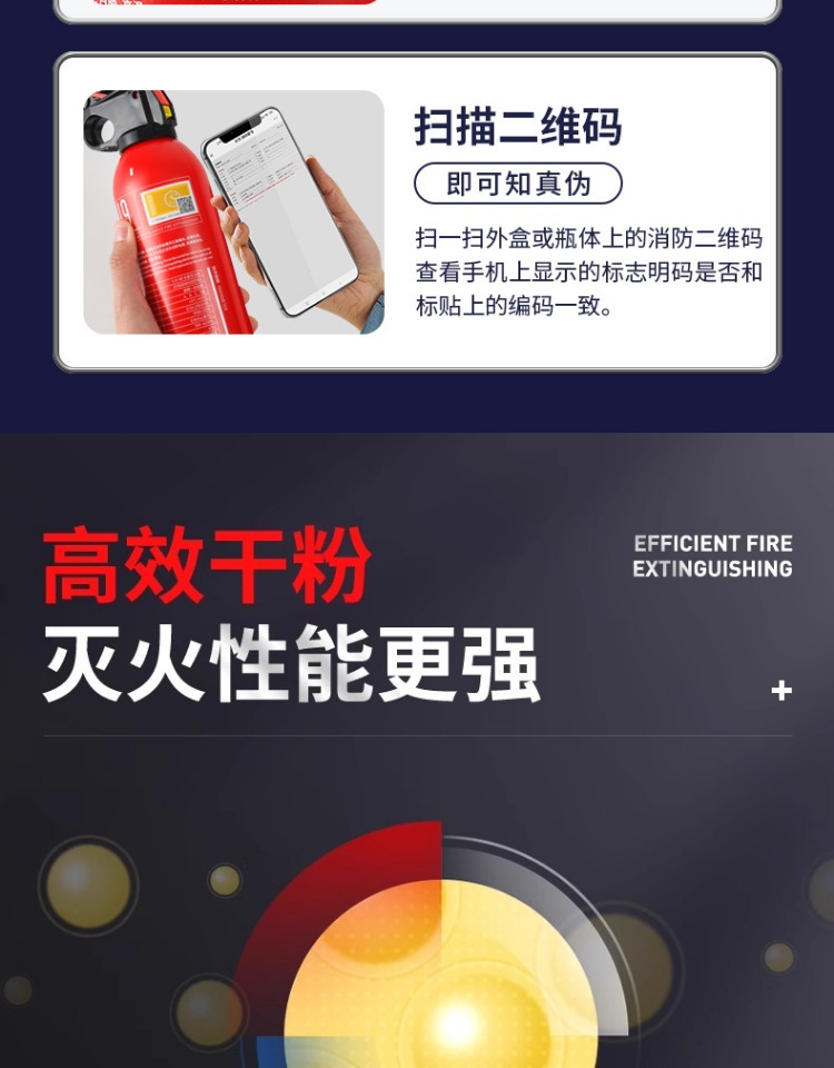 Leiben 21B Dry Powder Vehicle Fire Extinguisher New National Standard Annual Inspection Vehicle Household Portable Small Fire Fighting Equipment