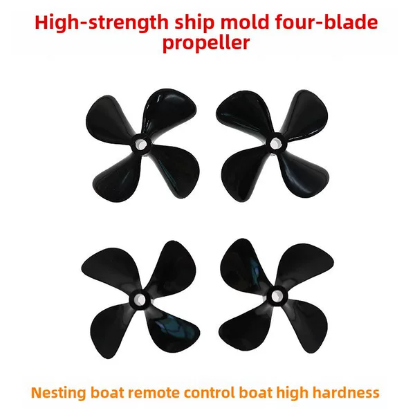 High-strength four-blade propeller 4mm aperture Ship Model 50/55/60mm blade PC Forward and reverse propeller trawl