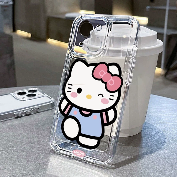 Space Shell-Transparent-Walking Hello Kitty