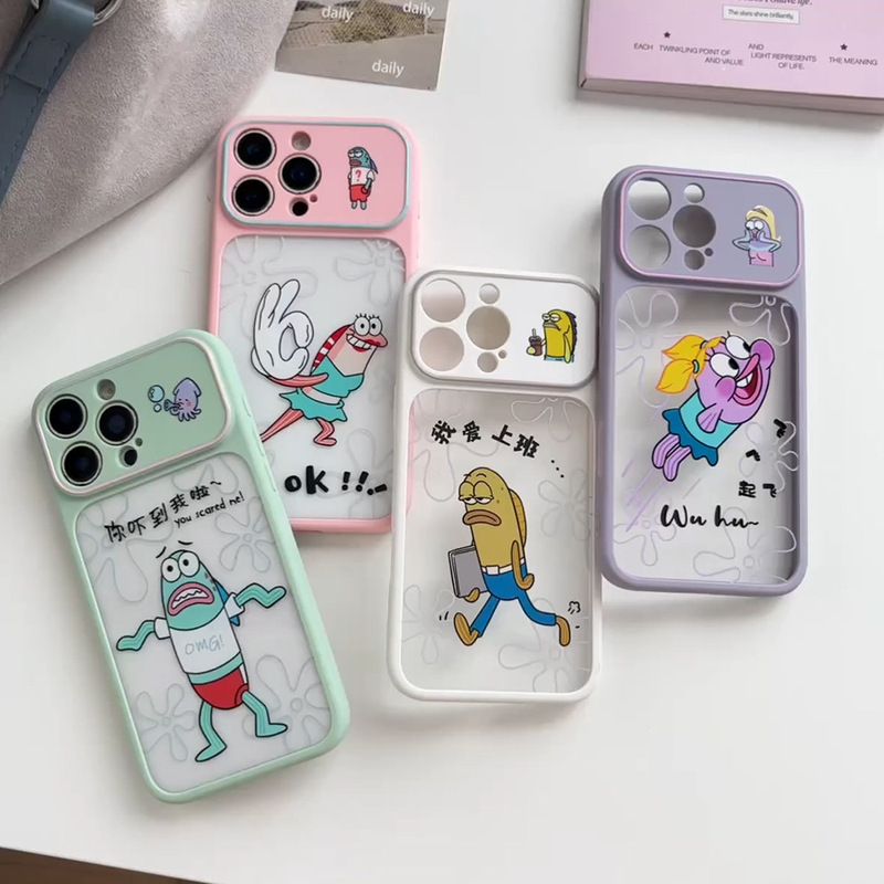 Trendy and funny phone case for iPhone 17 PRO MAX, featuring cartoon character "Resident Fish," also suitable for iPhone 18 and 16