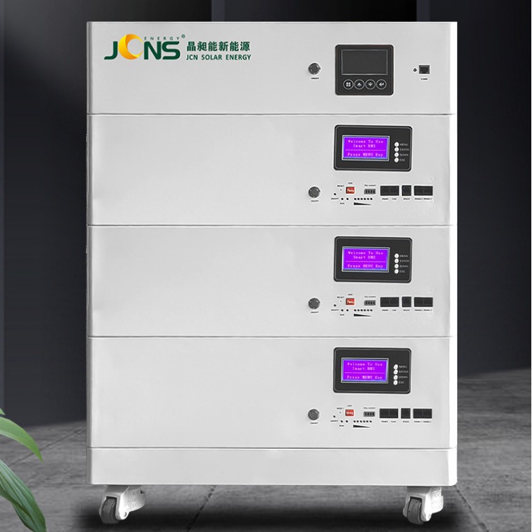 小型家用6KW太阳能离网系统15度锂电15KWH堆叠式储能一体机220V