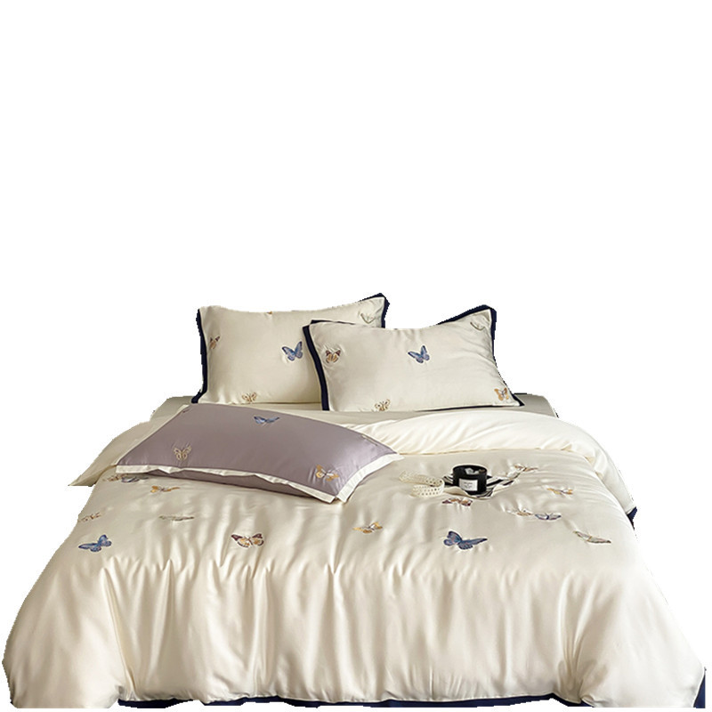 Conjunto de capa de edredão em tencel respirável seda de gelo_voghion.com
