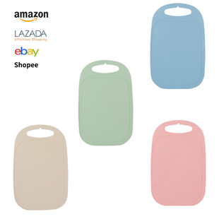 Wheat Straw Oval Hanging Cutting Board Fruit Chopping Board Amazon Plastic Simple Children's Food Supplemental Board