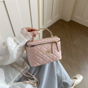Small bag, fashionable handheld shoulder bag with diamond pattern, western style