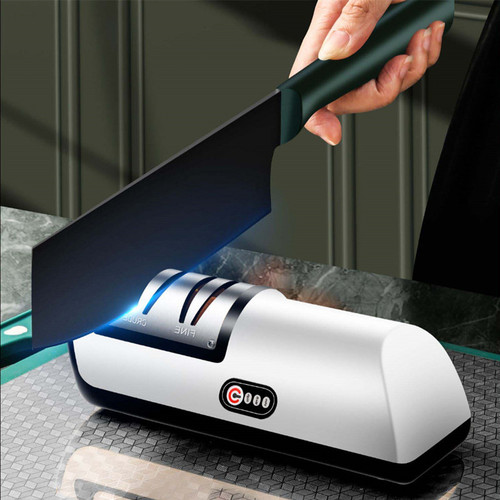 Electric knife sharpener, household whetstone artifact, kitchen gadget, multi-functional fully automatic rechargeable small knife sharpener