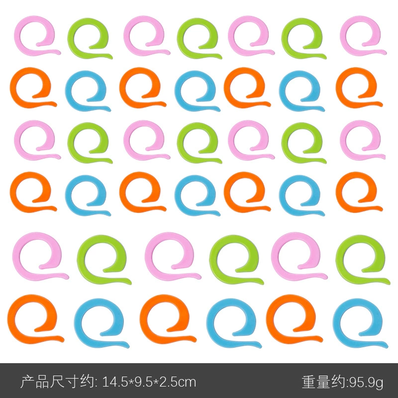 Color opening counting ring sweater woven tool counting marks buckle notes number ring comma ring