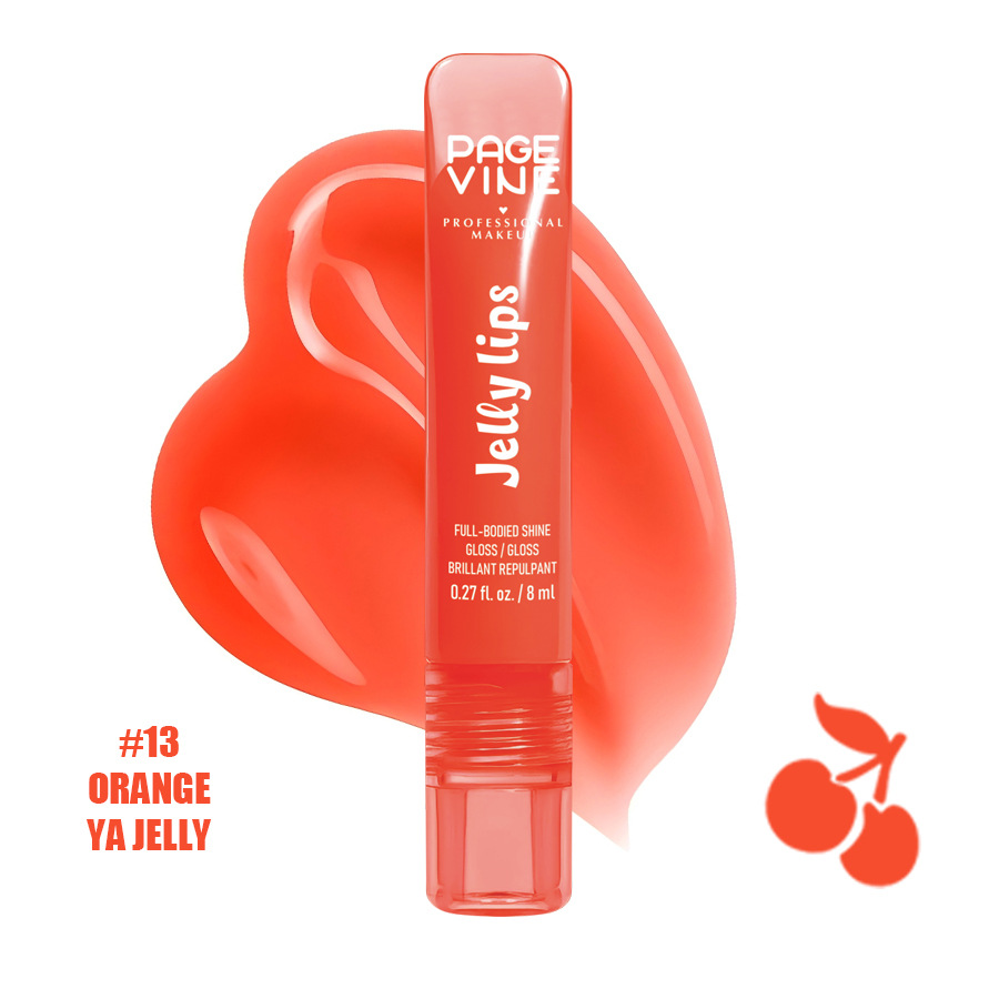 Cross-border PAGE VINE Lip Oil Fruit Lip Oil Hydrating Nutrient Lipstick Lock Water Brilliant Lip Esmalte