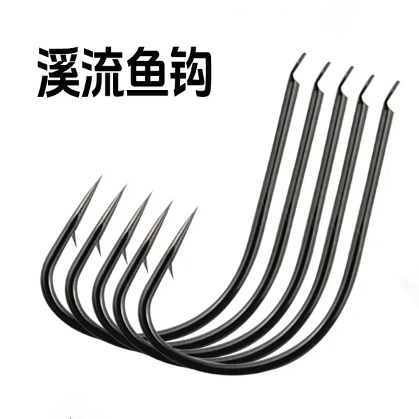 Thin Stream Fishing Hooks with Barbs, Bulk Fishing Hooks, Carbon Steel Reinforced Hooks for Wild Fishing, Specialized Hooks for Whitefish and Crucian Carp, Fishing Gear