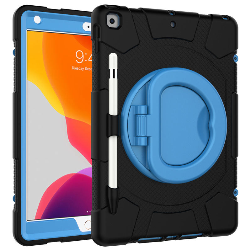iPadタブレット保護ケース第10世代10.2インチタブレットケース多機能TPU360に適用 ° 回転式プルタブ付きペン|undefined