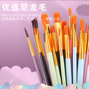 Manufacturer of 10 Oil Paint Brushes, Plastic Nylon Brushes, Acrylic Cultural Paint Brushes, Kidsren's Painting Hook Pen Set