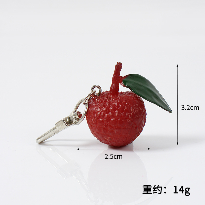 イチゴのスイカのリンゴのみかんのバナナのライチのキーホルダーのアイデアをシミュレーションします。|undefined