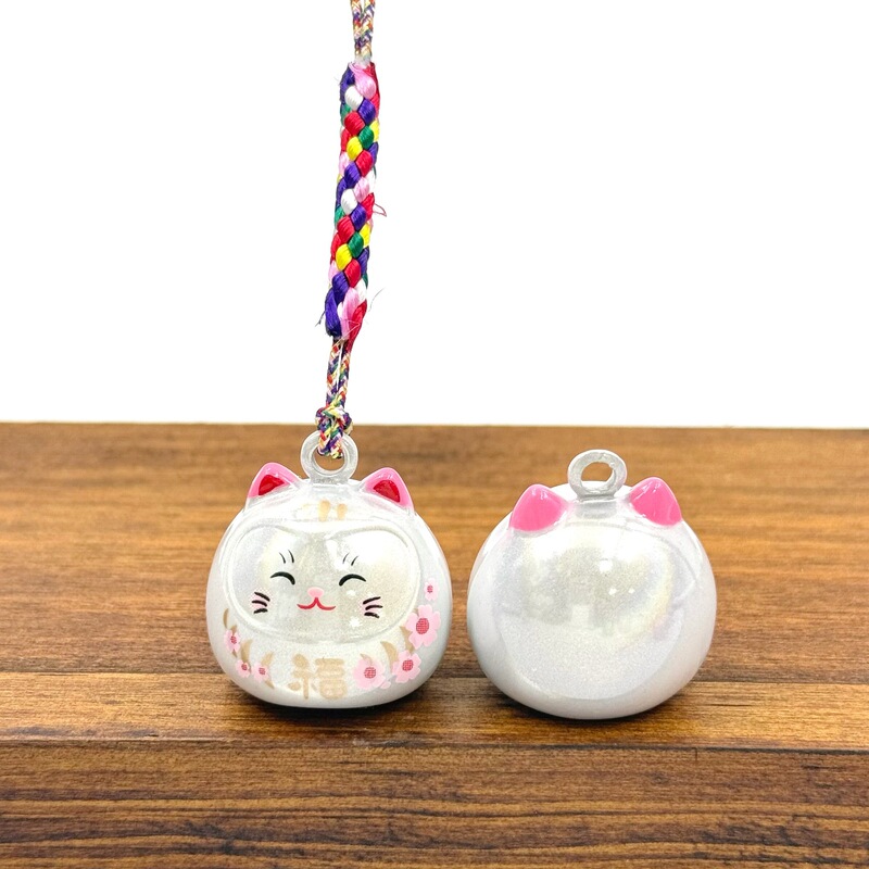 跨境日系梦幻猫眼铃铛财猫手机挂饰挂件御守水音铃铛装饰送礼好物|undefined