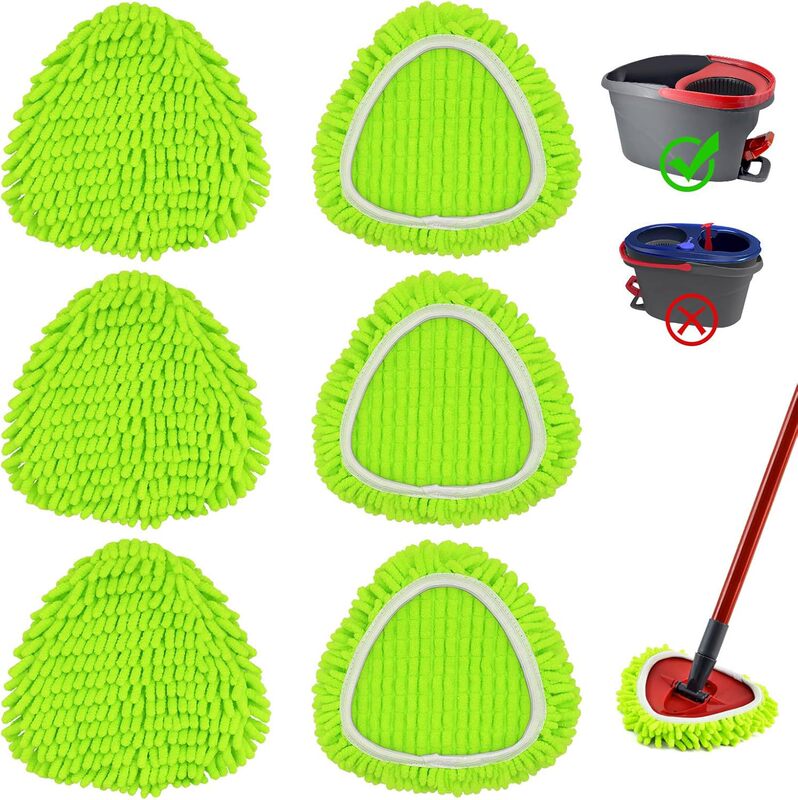 Compatible with Velida/O-Cedar Easywring Mop Replacement Rotating Mop Chenille Replacement Head Compatible with Velida/O-Cedar Easywring Mop Replacement Rotating Mop Chenille Replacement Head