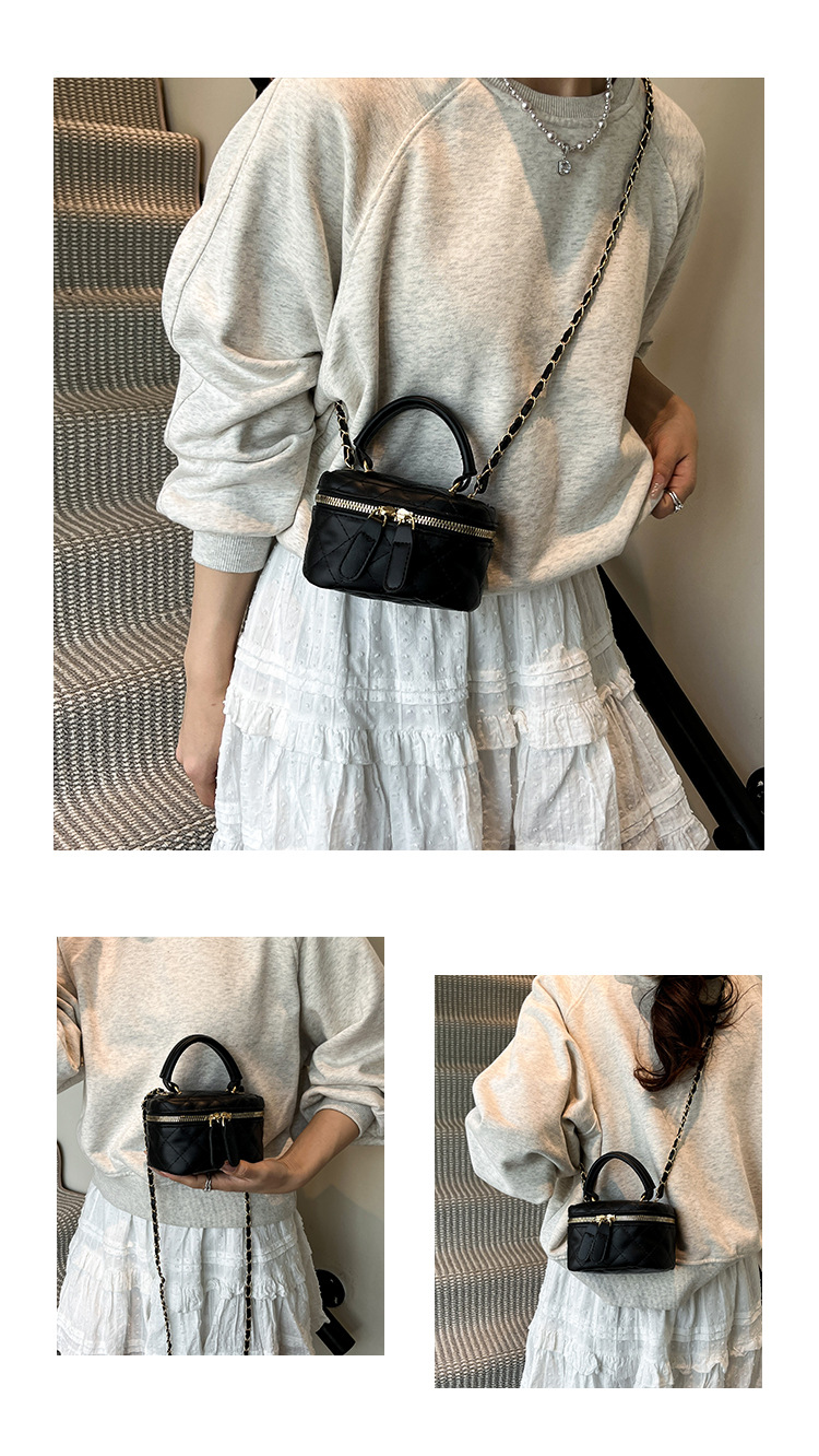 169g Weight Zipper Closure Type Single Shoulder Strap Strap Type Shoulder Bag Bags Type Casual Occasion Pu Leather Material Solid Color Pattern All Seasons Season Women's Gender Streetwear Style Square Shape Women's Pu Leather Solid Color Streetwear Square Zipper Shoulder Bag 8