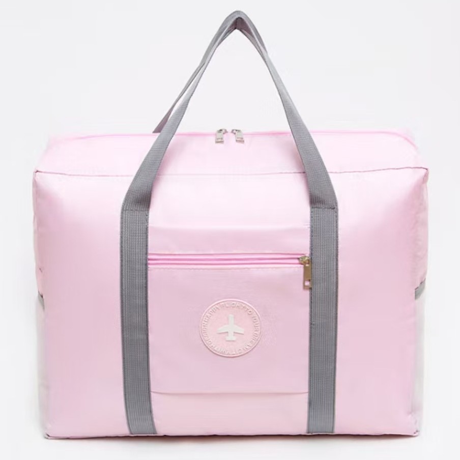 Korean style round tag airplane bag large capacity travel bag luggage organizer trolley compatible foldable waterproof storage