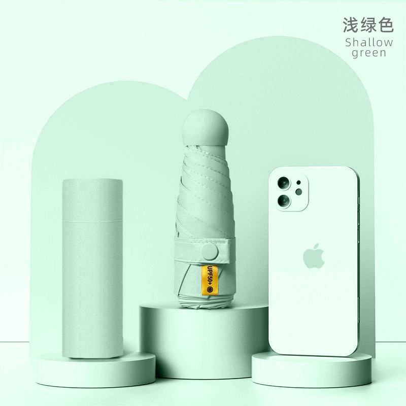 ミニポケットカプセル傘女性用 70% off 層傘日傘プロの日焼け止め UV 保護日傘