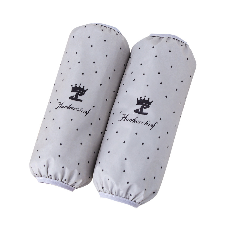 Cabeza de manga de manga impermeable y a prueba de aceite para mujer de otoño e invierno extra, limpieza de cocina, manga de dibujos animados