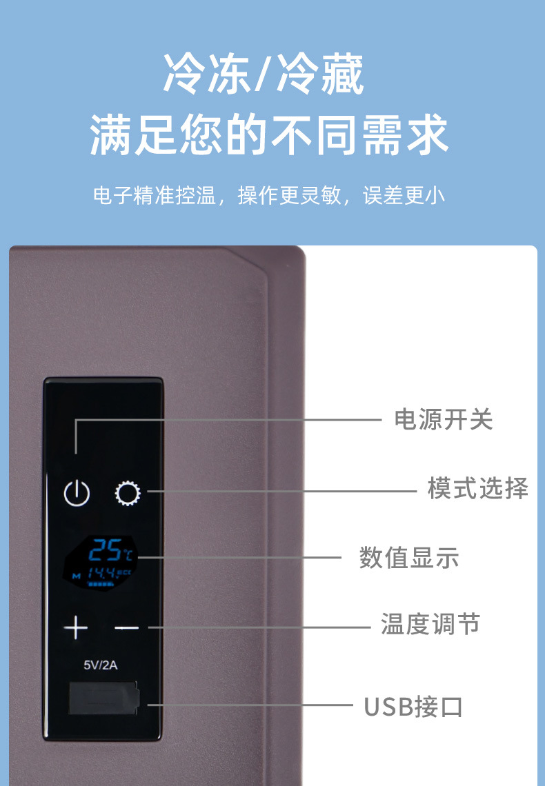 9 liter compressor car refrigerator mini car refrigerator trolley truck dedicated digital temperature control to -20 degrees