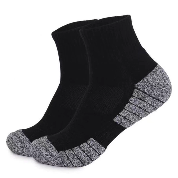 Black breathable socks, increased thickness