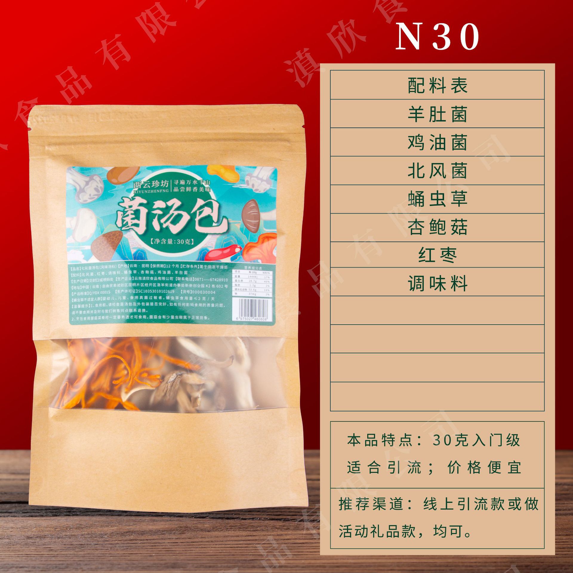 30 그램 이상의 폭발 (Morchella 포함)