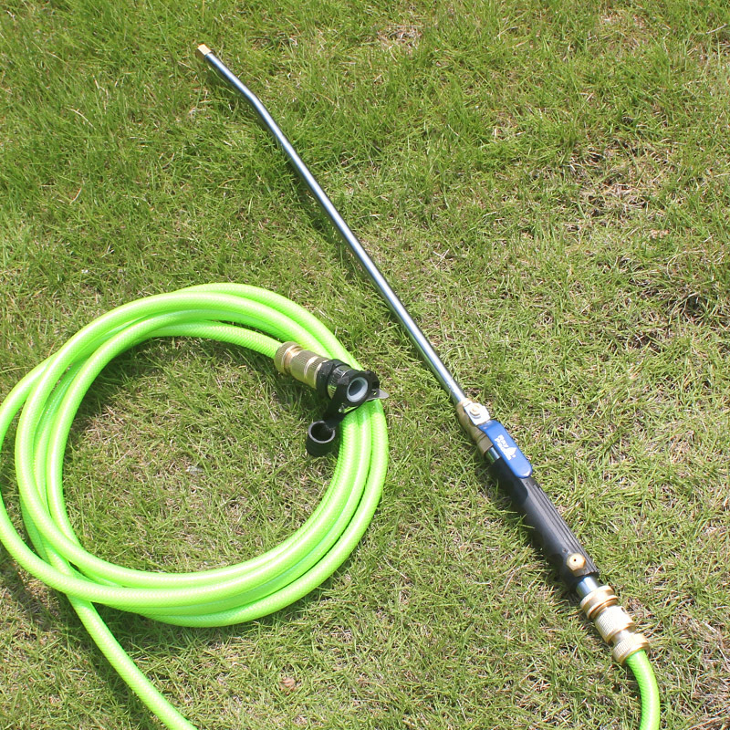 双头长杆金属浇花喷枪汽车清洗家庭清洁园林园艺喷枪金属高压水枪