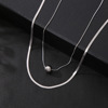 Brand necklace stainless steel, fashionable pendant hip-hop style, European style